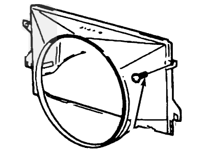 Lincoln Fan Shroud - F85Z-8146-BA