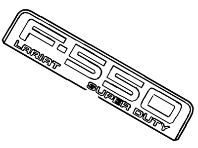 Ford 8C3Z-16720-X Name Plate