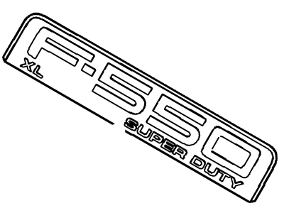 Ford 8C3Z-16720-T Name Plate