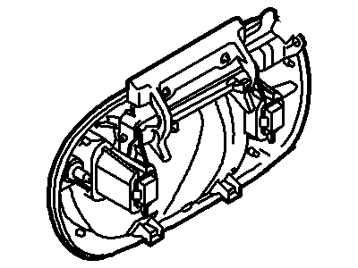 2006 Ford Expedition Door Handle - 6L1Z-7826604-BAPTM