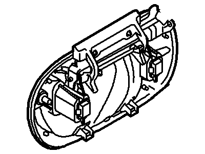 2003 Ford Expedition Door Handle - 2L1Z-7826604-BAF