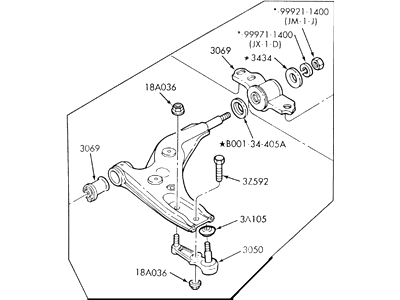 Ford F5CZ-3078-A Arm Assembly - Front Suspension