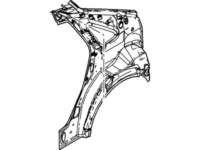 Ford YS4Z-5427791-BA Panel - Body Side Rear - Inner