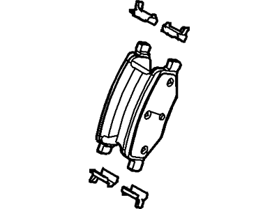 2010 Lincoln MKT Brake Pads - 8A8Z-2200-A