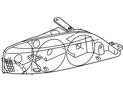 Ford 2W4Z-13008-CA Headlamp Assembly