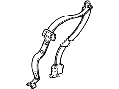 Ford F57Z-10611B09-H Seat Belt Assembly