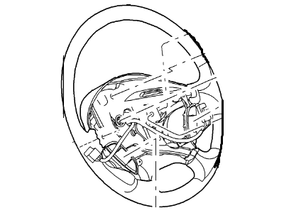 Ford XW4Z-3600-CAD Steering Wheel Assembly