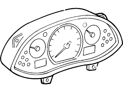 2002 Ford Focus Instrument Cluster - YS4Z-10849-AA