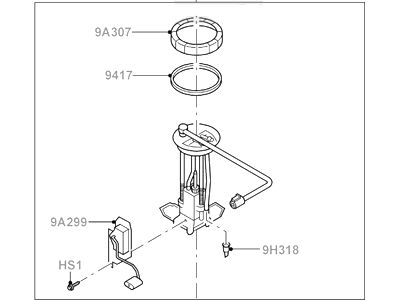Ford 2L7Z-9H307-AB Sender And Pump Assembly