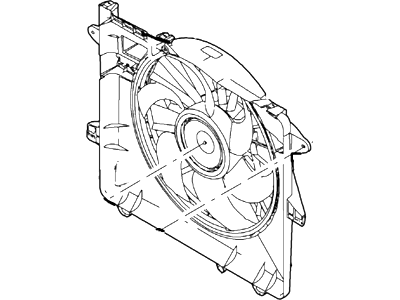 Ford 6R3Z-8C607-AA Motor And Fan Assembly - Engine Cooling