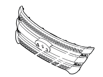 2013 Ford Explorer Grille - BB5Z-8200-CACP