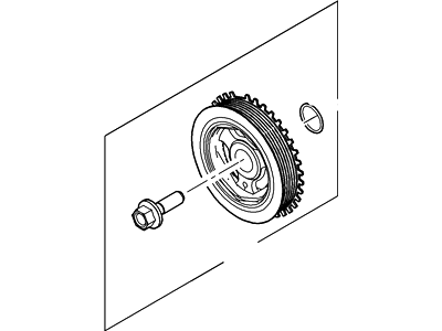 Ford Ranger Crankshaft Pulley - 7U7Z-6312-B