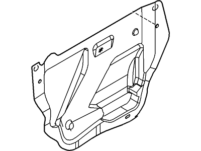 Ford AA8Z-74237A04-A Shield - Water Splash