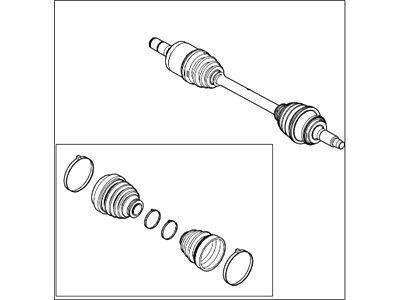 2010 Lincoln MKZ Axle Shaft - AE5Z-3A427-F