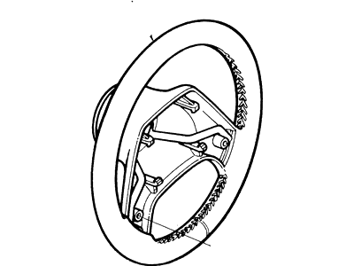 Ford F6TZ-3600-AAA Steering Wheel Assembly