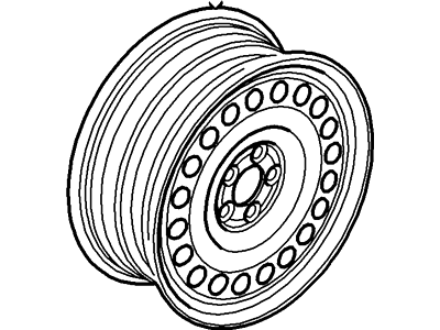 2004 Mercury Mountaineer Spare Wheel - 4L2Z-1015-AA