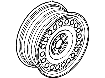 Ford 4L2Z-1015-AA Wheel Assembly