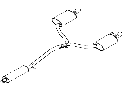 Ford Taurus Muffler - DG1Z-5230-B