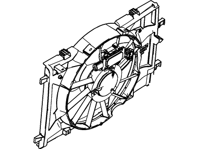 Ford BE5Z-8C607-A Motor And Fan Assembly - Engine Cooling