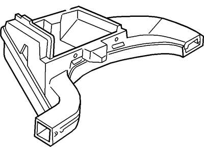 Ford F7ZZ-18C433-AA Duct - Heater Outlet