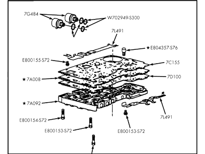 Ford XC2Z-7A100-CRM Transmission Control Assembly