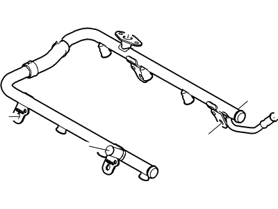 2004 Ford Freestar Fuel Rail - 3F2Z-9F792-DA