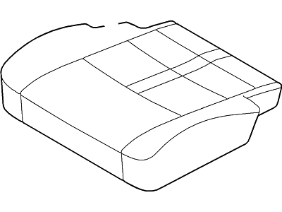 Ford DE9Z-7463804-AC Rear Seat Cushion Cover Assembly