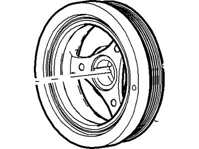 2001 Ford F-150 Crankshaft Pulley - XL3Z-6312-CA