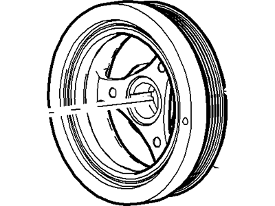 Ford F-250 Crankshaft Pulley - XL3Z-6312-CA