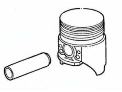 Ford F81Z-6102-AA Piston Assy - Less Connecting Rod