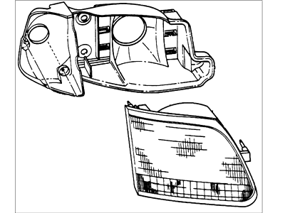 Ford 2L3Z-13008-AB Headlamp Assembly