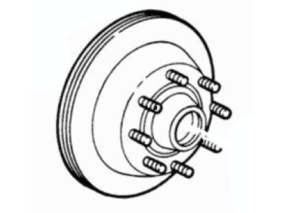 Ford YC2Z-1V102-DA Hub And Disc Assembly