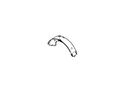 Mercury Parking Brake Shoe - BU2Z-2648-D