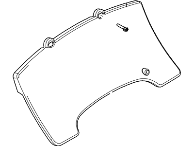 Ford BL3Z-10890-C Mask - Fuel And Temperature Gauge