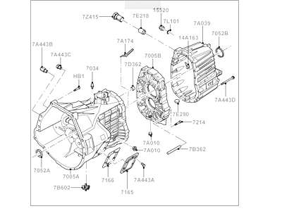 2005 Ford F-350 Super Duty Transmission Assembly - 6C3Z-7003-EARM