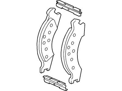 Ford F53 Stripped Chassis Brake Pads - F81Z-2001-CA