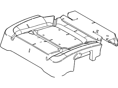 Ford AE9Z-7463840-C Rear Seat Cushion Pad