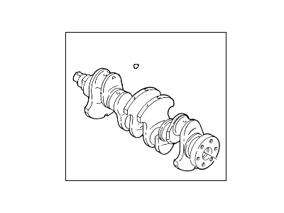 1991 Ford Escort Crankshaft - FOCZ-6V303-ABRM