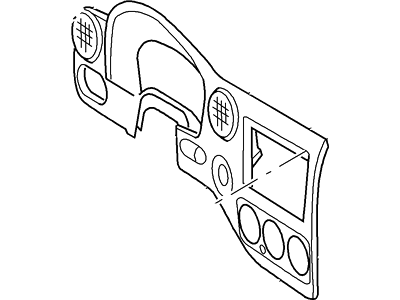 Ford 4L1Z-78044D70-KAA Panel - Instrument