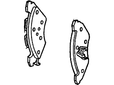 2002 Lincoln Town Car Brake Pads - 1W1Z-2200-BA