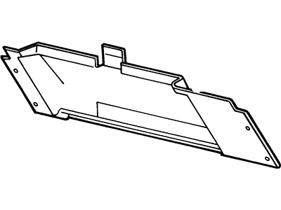 Mercury Capri Glove Box - E4ZZ6106010B