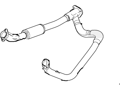 Ford E-350/E-350 Super Duty Exhaust Pipe - 4C2Z-5246-BA