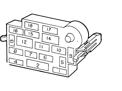 Ford F2VY-14A003-B Cover - Fuse Panel