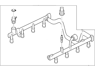 2003 Ford Explorer Fuel Rail - 1L2Z-9F792-AG