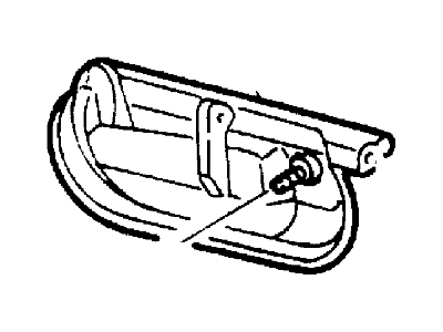 2002 Ford F-150 Door Handle - YL3Z-1626600-AAQ