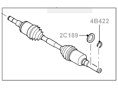 Ford YW4Z-4K138-AA Shaft Assembly