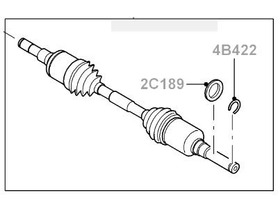 Ford 4W4Z-4K139-AA Shaft Assy - Rear Axle