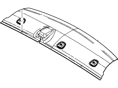 Ford 3W1Z-5446668-AAA Panel Assy - Rear Package Tray Trim