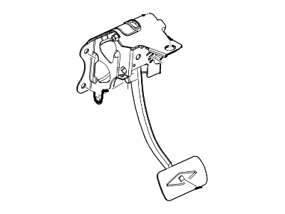 Ford 9W7Z-2455-E Pedal Assembly - Brake