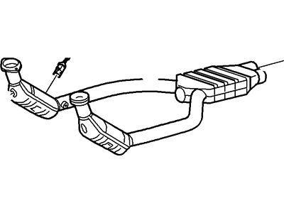 2003 Lincoln LS Catalytic Converter - 3W6Z-5F250-AA